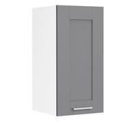 VCM Küchenschrank hängend | Maße ca. H. 60 x B. 30 x T. 31 cm | Hängeschrank mit zwei Fächern im Landhaus Stil | Küchenmöbel - Colura Weiß/Anthrazit