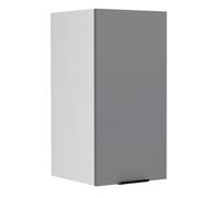 VCM Küchenschrank hängend | Maße ca. H. 60 x B. 30 x T. 31 cm | Hängeschrank mit zwei Fächern | Küchenmöbel - Fasola Weiß/Anthrazit