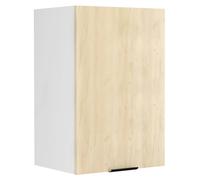 VCM Küchenschrank hängend | Maße ca. H. 60 x B. 40 x T. 31 cm | Hängeschrank mit zwei Fächern | Küchenmöbel - Fasola Weiß/Honig-Eiche