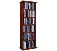 VCM Legno CD Dvd Stand Shelf Cabinet Storage Standing Shelf Stand Vostan Legno CD Dvd Stand Shelf Cabinet Storage Standing Shelf Stand Vostan Nucleo in Noce