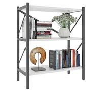 VCM Legno Metallo stoccaggio Stand Scaffale Libreria Deco Libri Stand Scaffale Insasi 2 Legno Metallo stoccaggio Stand Scaffale Libreria Deco Libri Stand Scaffale Insasi 2 Bianco