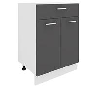 VCM Mobile da cucina larghezza 60 cm Cassettiera Cucina Mobili da cucina Esilo Mobile da cucina larghezza 60 cm Cassettiera Cucina Mobili da cucina Esilo Bianco/antracite