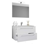 VCM Mobile lavabo 3 Pezzi Set di mobili da Bagno Lavabo Badinos Cassetto SP Mobile lavabo 3 Pezzi Set di mobili da Bagno Lavabo Badinos Cassetto SP Bianco