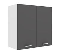 VCM Pensile a 2 ante, in legno, bianco/antracite, taglia unica