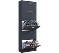 VCM Scaffale in Legno Scarpiera Ribaltabile Scarpiera 5 ribalte Sipos XL Scaffale in Legno Scarpiera Ribaltabile Scarpiera 5 ribalte Sipos XL Antracite