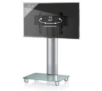 VCM Supporto Universale TV VESA Porta televisori in Alluminio Vetro rotelle Bilano Supporto Universale TV VESA Porta televisori in Alluminio Vetro rotelle Bilano Vetro Smerigliato