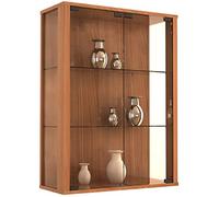 VCM "Udina Armadietto da Parete Senza Nucleo Illuminazione a LED, Noce