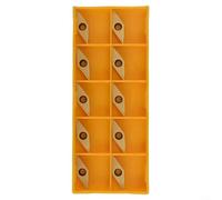 VCMT110304 VCMT221 Inserti in carburo 10 pezzi per acciaio inossidabile per la lavorazione con facile sostituzione della chiave e capacità di taglio ad alta velocità