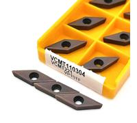 VCMT110304 VP15TF UE6020 inserti in metallo duro, utensile for tornitura interna VCMT 110304 utensile for tornio in metallo Inserto for tornitura CNC(Color:VCMT110304 VP15TF)