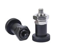 VCN216 Plastic Indexing Plunger Pin with Taper Tip, Self-Locking & Return-Type, M16, Includes Nut, 1 Piece(VCN216 BNK,M16)