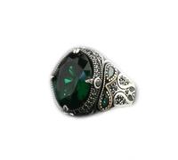VCODWCSJO Anello da uomo vintage con pietre preziose alla moda, 10, Metallo, Zirconia cubica