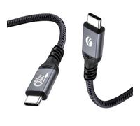 VCOM Cavo USB 4 da 80 Gbps per Thunderbolt 5, 0,9 m, 240 W, 8 K | Ricarica rapida PD3.1 da 240 W · 8K a 120 Hz/4K a 240 Hz · Trasferimento dati 80 Gbps · Chip E-Marker · per MacBook/iPad/SSD