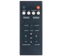 VCQ9140 Telecomando di ricambio compatibile con Yamaha Home Cinema Speaker ATS-2090 YAS-109 YAS-209 ATS-1090 YAS-109BL YAS-209BL ATS2090 YAS109 YAS209 ATS1090 YAS109BL YAS209BL YAS200 9BL Front