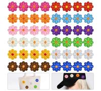 VCRANONR 48 Pezzi Toppe Termoadesive a Forma Fiori Toppe Applique Fiore Patch Ricamata di Fiori Toppa per Vestiti da Cucire Toppa Ricamata Vestiti per Giubbotti Vestiti Maglietta Cappello Pantaloni