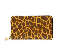 Vcroofdhxz Elegante portafoglio portatile con design a stampa completa - Portafoglio da donna in ecopelle resistente con cerniera con più scomparti per carte, scomparti per contanti e tasca per monete