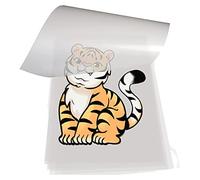 Vcsheh DTF Transfer Film 100 fogli A4 PET di trasferimento di calore per fai da te diretto su magliette, borse, 21,1 x 29,7 cm