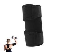 vcsjw Compressione della parte superiore del braccio, fascia per braccio, fascia per braccio a doppio strato, supporto regolabile per bicipiti, tricipiti, gomiti, palestra, allenamento, unisex, nero