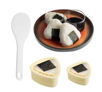 vcsjw Stampo per Onigiri,Macchina per Onigiri, Stampo per Sushi,Stampo per riso,2 Pezzi Stampi per Sushi Antiadesivi per cucinare, Pranzo Bambino Bento DIY, Stimola l'appetito - 2 misure,con 1