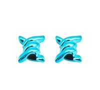 VCSZYAFX 2 pz Ciondoli for scarpe Filo Spinato Nodo Fibbie in metallo Accessori for lacci Lacci for con anello in ferro decorativo floreale per scarpe sportive/casual(Blue)