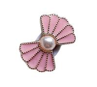 VCSZYAFX 2Pcs Pink Shoelace Charm Buckle DIY Fashion Sneaker Accessories Shoe Laces Charms Decorations per scarpe sportive/casual(Pink Fan)