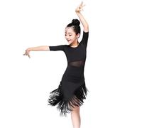 VCSZYAFX Modulo di valutazione for la pratica delle competizioni costumi da ballo latino a maniche corte Adatto per abiti da ballo latino(Red,150)