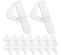 VCSZYAFX Morsetti for tovaglie Trasparenti da 16 Pezzi, Antiscivolo, Antivento, for Picnic, Banchetti, ristoranti, Buffet