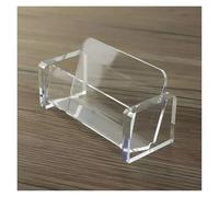 VCSZYAFX Porta biglietti da visita 1 pezzo: display desktop professionale minimalista elegante trasparente e nero for uso in ufficio per ufficio, casa, esposizione(White)