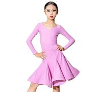 VCSZYAFX Regole di ballo latino Abito da competizione for ragazze Gonna standard internazionale professionale Adatto per abiti da ballo latino(Color-02,150)