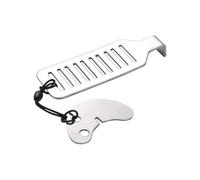 Vctitil Fermaporta in acciaio inox, antifurto, multifunzione, previene la violenza, serratura di sicurezza per la privacy e la sicurezza in casa e hotel (1 pz)