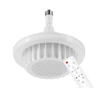 VCYEX Lampada Con Ventilatore Da Soffitto, 600 W Tre Colori Regolabili, Con Tempismo, Con Telecomando Adatto Per Bagno, Camera Da Letto, SoggiornoWhite,9.6 * 8.6inch