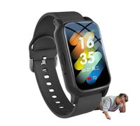 VCYEX Orologio Intelligente Per Anziani, Pulsante SOS, GPS E Perimetro Di Sicurezza, Chiamate/videochiamate, Bracciale Salvavita Anziani Adatto A Persone Con DemenzaBlack,1.25 * 0.57 * 2.22inch