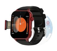 VCYEX Orologio Intelligente Per Anziani, Smartwatch Con Rilevamento Cadute, Un Orologio Adatto Ad Anziani/genitori Anziani Come Regalo Di NataleRed,1.96 * 1.57 * 0.47 inch