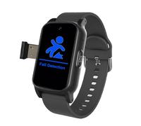 VCYEX Orologio Salvavita Per Anziani, Intelligente Con Rilevamento Delle Cadute Bracciale Sos Anziani Salvavita, Con Localizzazione GPS, Adatto A Persone Con DemenzaBlack,1.25 * 0.57 * 2.22inch