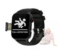 VCYEX Smartwatch, Orologio Intelligente Con Rilevamento Delle Cadute, Più Lingue E Avviso SOS, Videochiamata HD, Orologi Per Genitori AnzianiBlack,1.96 * 1.57 * 0.47inch