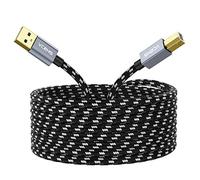 VCZHS - Cavo USB per stampante da USB a USB B, cavo scanner per stampante, compatibile con stampanti Epson Dell Canon HP, 2 m