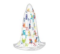 VCzsdff Alfabeto Animale Gotico Medievale Mantello Con Cappuccio Per Adolescenti Cosplay Costume Rinascimentale Fiera Palcoscenico Teatro Robe