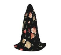 VCzsdff Autunno Bella Floreale Gotico Medievale Mantello Con Cappuccio Per Adolescenti Cosplay Costume Rinascimento Fiera Palcoscenico Teatro Robe
