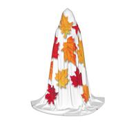VCzsdff Autunno Foglie Gotico Medievale Mantello Con Cappuccio Per Adolescenti Cosplay Costume Rinascimento Fiera Palcoscenico Teatro Robe