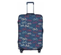 VCzsdff Bici Bicicletta Ciclismo Stampa Dei Bagagli Copertura Lavabile Valigia Protector Anti Graffio Copertura Della Valigia Adatto 18 a 32 Pollici Bagagli, bianco, S