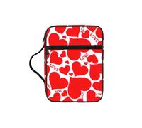 VCzsdff Borsa di immagazzinaggio della Scrittura stampata del cuore di amore, supporto resistente all'acqua della cancelleria, caso di studio di culto della chiesa