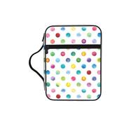 VCzsdff Borsa di immagazzinaggio della Scrittura stampata del modello a pois blu, supporto resistente all'acqua della cancelleria, caso di studio di culto della chiesa