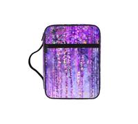 VCzsdff Borsa di immagazzinaggio della Scrittura stampata dell'albero floreale, supporto resistente all'acqua della cancelleria, caso di studio di culto della chiesa