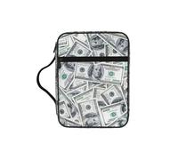 VCzsdff Borsa di immagazzinaggio della Scrittura stampata divertente del dollaro del dollaro, supporto resistente all'acqua della cancelleria, caso di studio di culto della chiesa