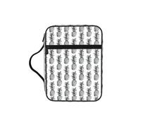 VCzsdff Borsa di immagazzinaggio delle Scritture stampata a tema tropicale con ananas e frutta, porta cancelleria resistente all'acqua, custodia per studio di culto della chiesa