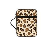 VCzsdff Borsa di immagazzinaggio delle scritture stampata del leopardo animale, supporto resistente all'acqua della cancelleria, caso di studio di culto della chiesa