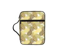 VCzsdff Borsa di immagazzinaggio delle Scritture stampate con ananas tropicali esotici, supporto resistente all'acqua, custodia per studio di culto della chiesa