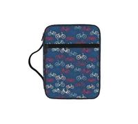 VCzsdff Borsa di immagazzinaggio stampata della scrittura della bicicletta della bicicletta, supporto resistente all'acqua della cancelleria, caso di studio di culto della chiesa