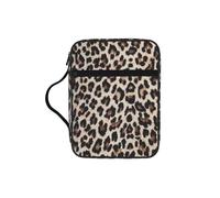 VCzsdff Borsa di immagazzinaggio stampata della scrittura della stampa del leopardo, supporto resistente dell'acqua della cancelleria, caso di studio di culto della chiesa