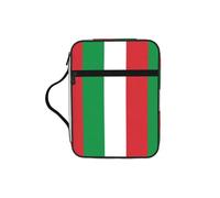 VCzsdff Borsa di stoccaggio stampata della Scrittura della bandiera dell'Italia, supporto resistente dell'acqua della cancelleria, caso di studio di culto della chiesa