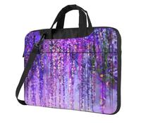 VCzsdff Borsa per computer portatile antiurto con stampa floreale dell'albero resistente custodia a tracolla in tessuto Oxford imbottita per computer per viaggi